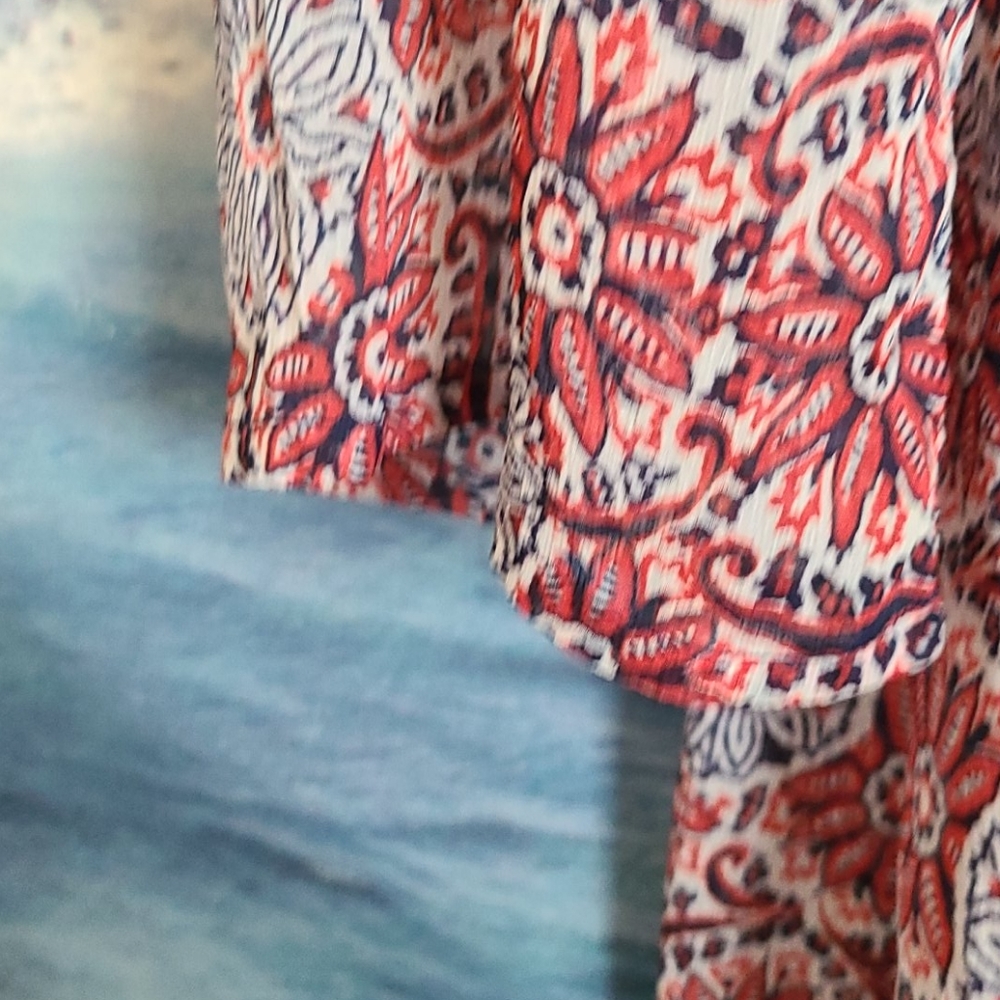 Women's Vulcom Red Blue Dress Size Large - Picture 5 of 7